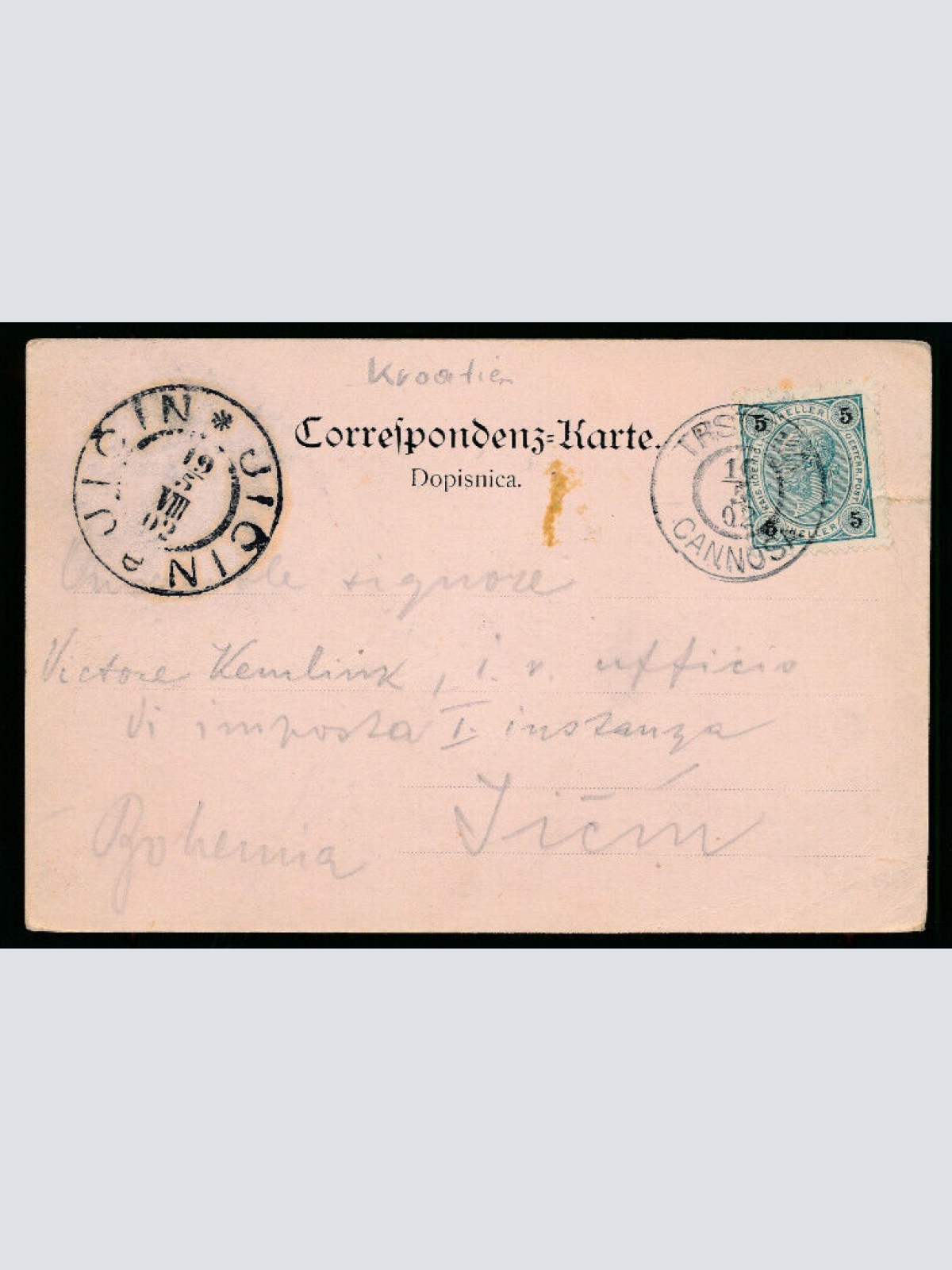 AK aus Platnji Trstenog Kroatien (3241)