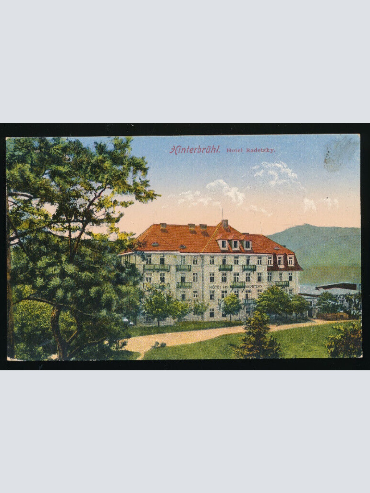 AK aus Hinterbrühl Hotel Radetzky Niederösterreich (2611)