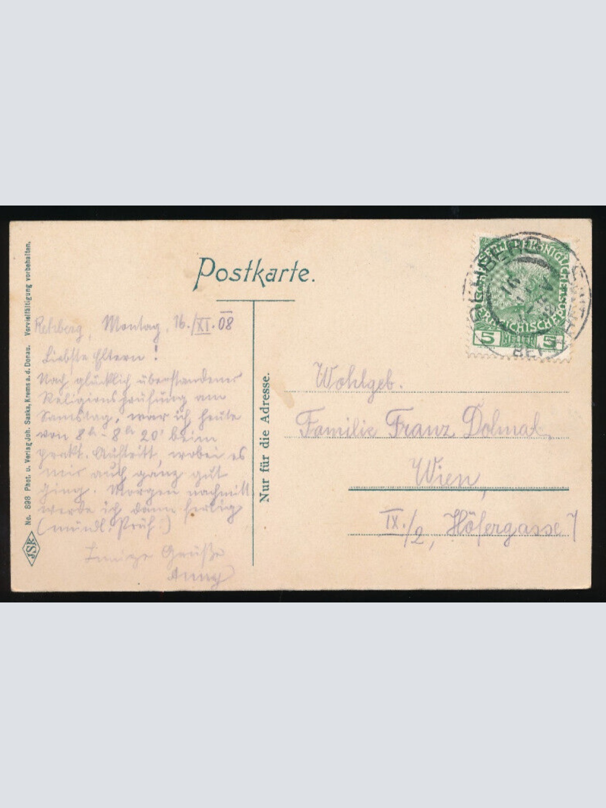 AK gruss aus Rehberg Niederösterreich (3338)