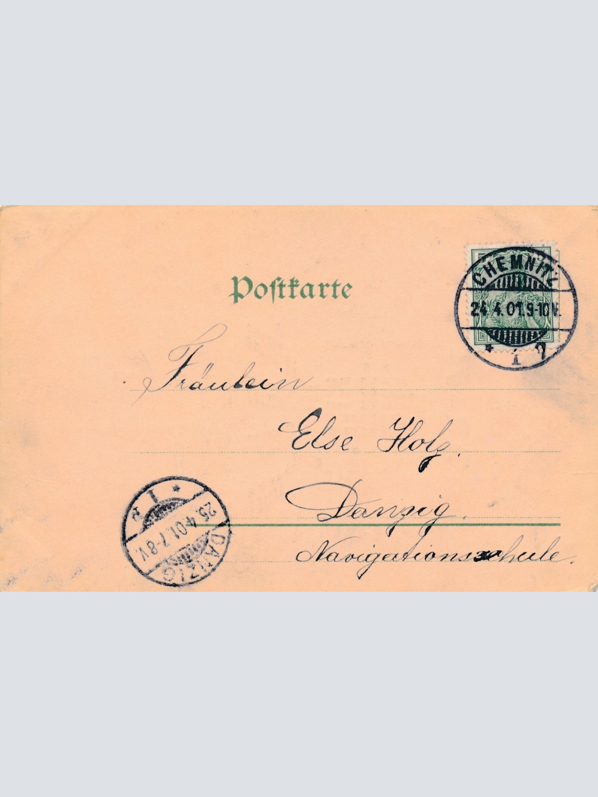 AK, Johannisplatz, Chemnitz, Sachsen, mit leuchtenden Fenster (S190)