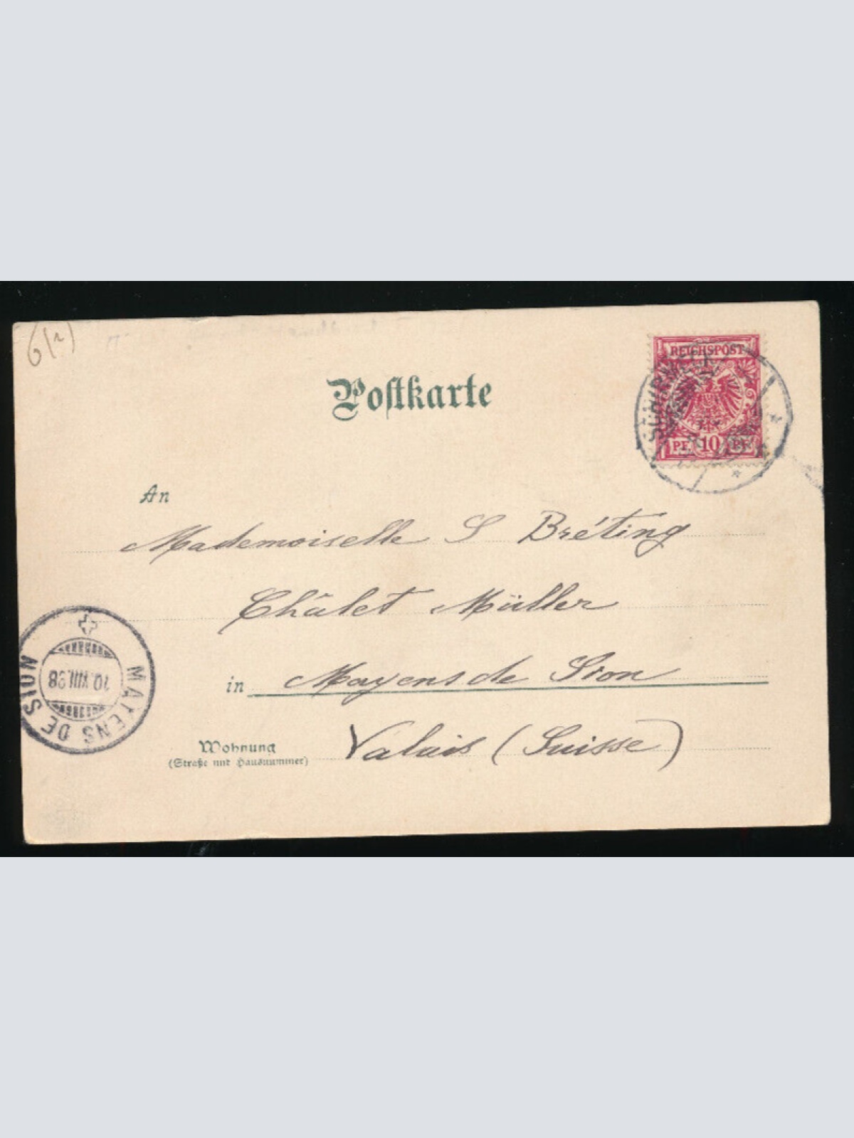 Mondschein - Karte aus Sehirmeck Frankreich (3316)