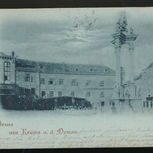 Mondschein - Karte gruss aus Krems an der Donau Niedrösterreich (3304)