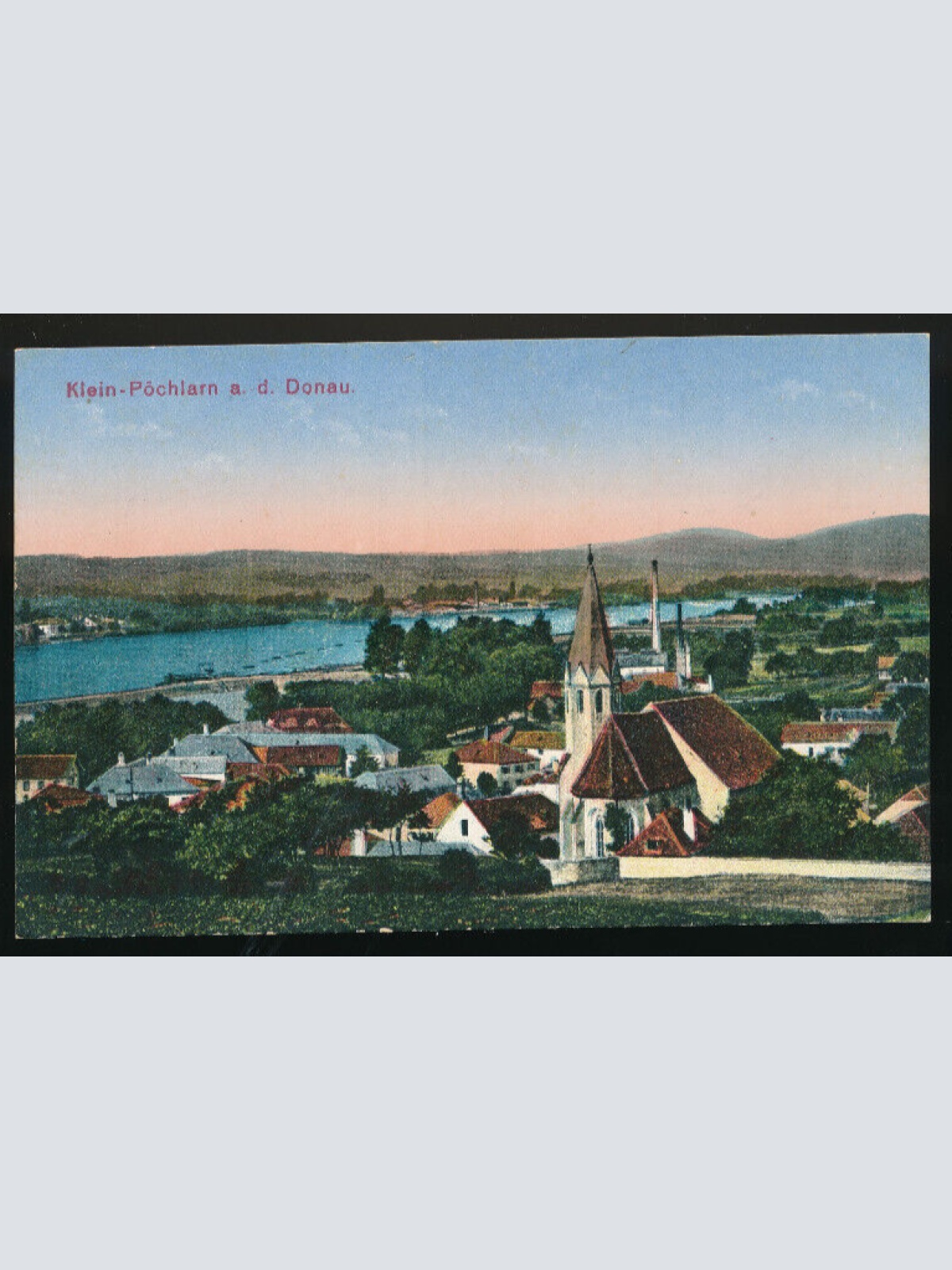 AK aus Klein Pöchlarn an der Donau Niedrösterreich (3306)