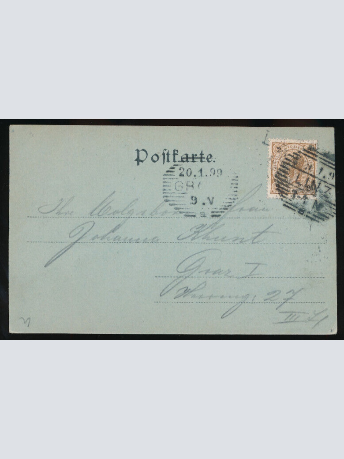 Mondschein - Karte aus Linz Oberösterreich  (2949)