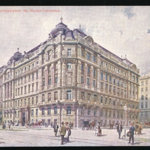 Künstler AK aus Wien Gewerbekammer für Niederösterreich (3633)