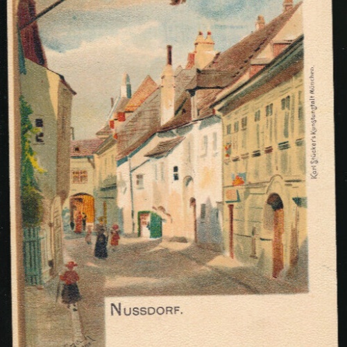 Künstler AK aus Wien Nussdorf Wien (3634)