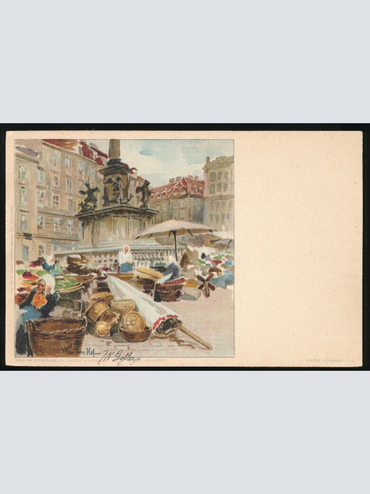 Künstler - AK aus Wien am Hof  (3642)