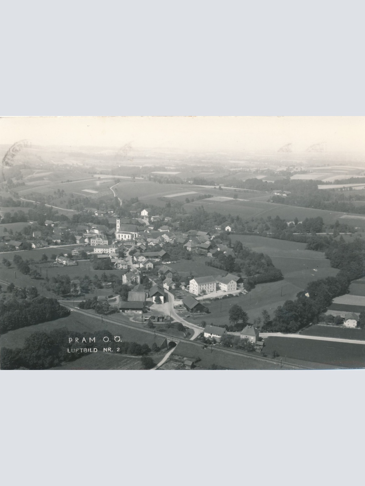 AK, Pram, Luftbild Nr. 2, Oberösterreich (S324)