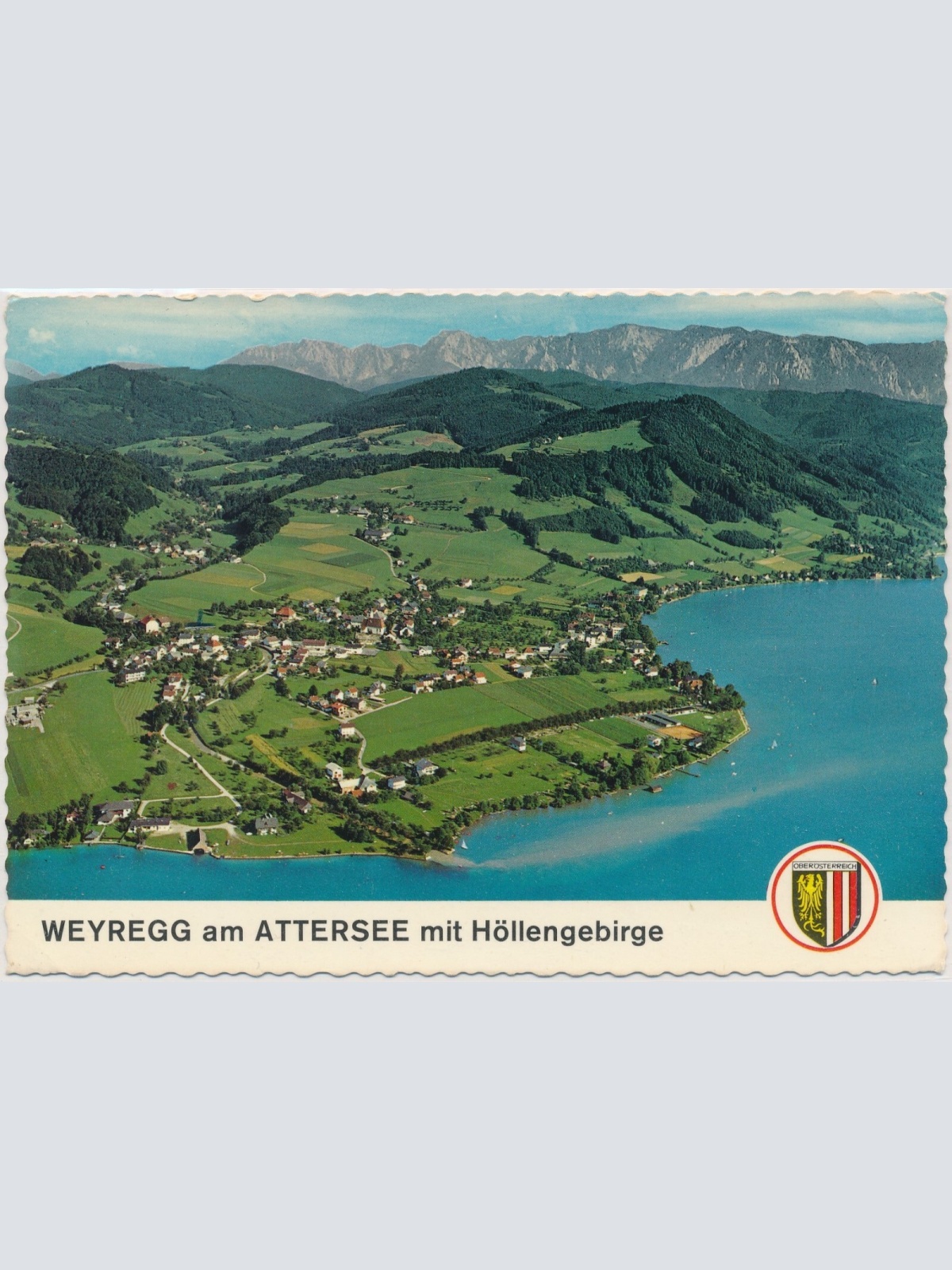 AK, Weyregg am Attersee, Alpine Luftbild Innsbruck, Oberösterreich (S317)