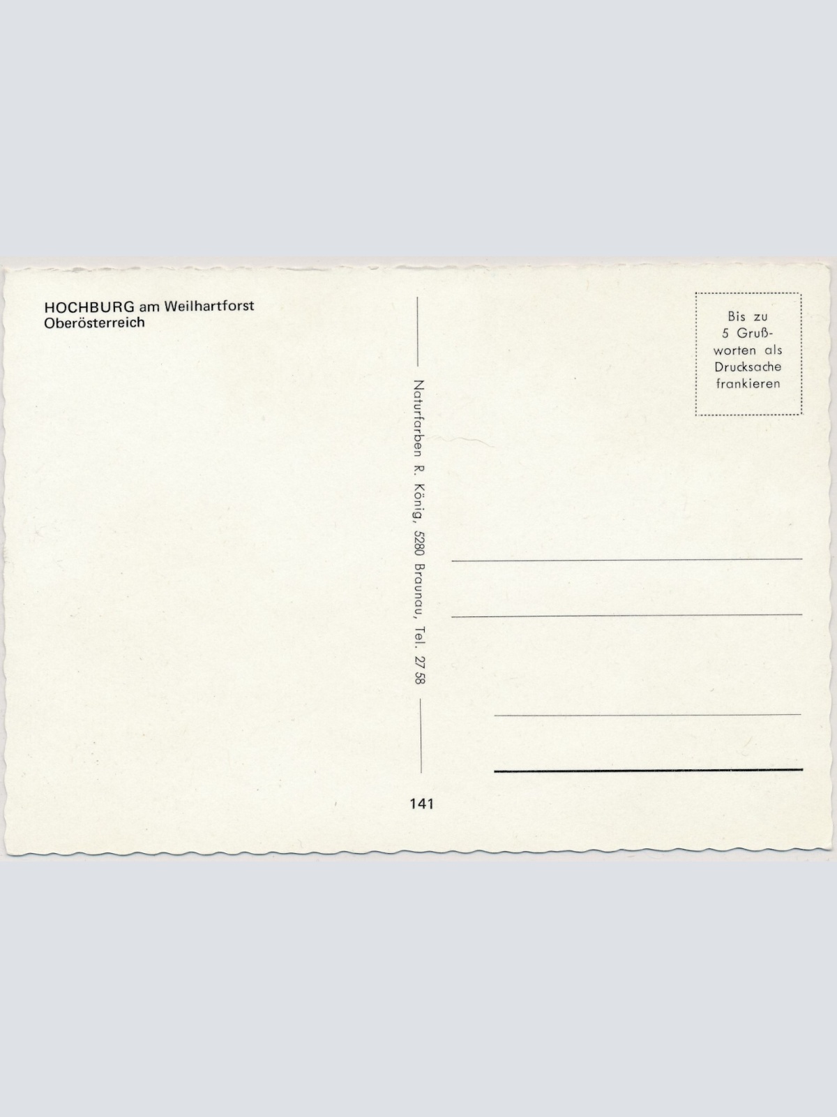 AK, Hochburg am Weilhartforst, Oberösterreich (S329)