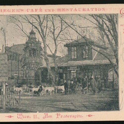 AK aus Wien Ziegers Cafe und Restauration am Praterspitz (2914)