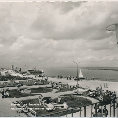 AK, Seehotel und Strandbad, Mörbisch am Neusiedlersee, Burgenland (S295)