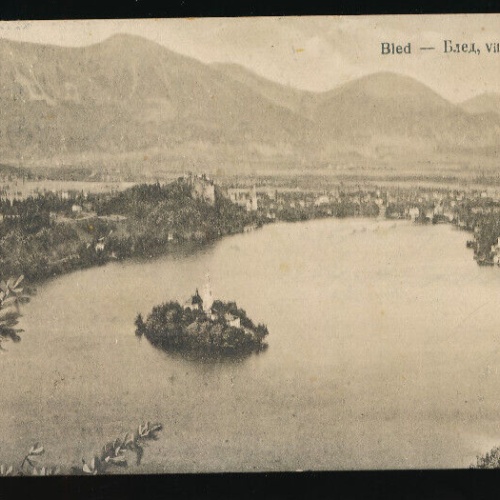 AK aus Bled mit Villa Bella Slowenien (3070)