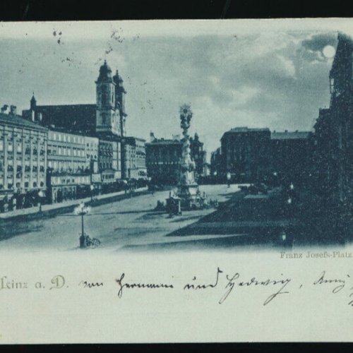 Mondschein - Karte aus Grein an der Donau Oberösterreich (3516)