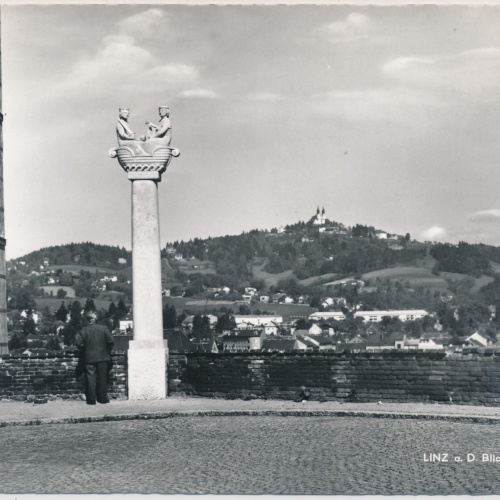 AK, Linz an der Donau, Blick vom Schloss, Oberösterreich (S360)