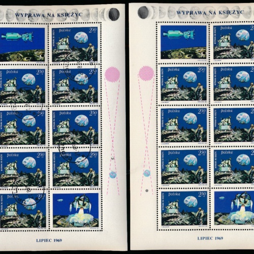 Polen Weltraumblock Lipiec 1969 Postfrisch und Gestempelt (3529)