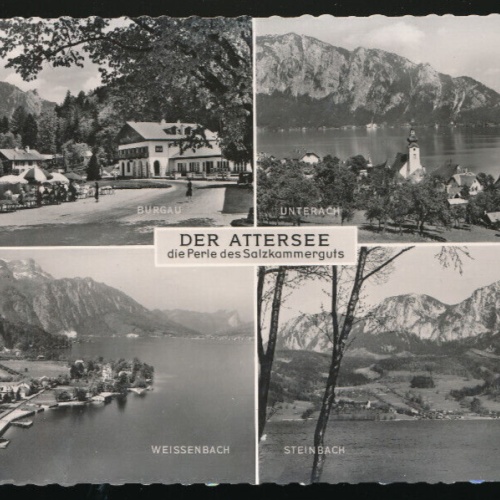 AK Merhrbildkarte der Attersee Oberösterreich (3673)