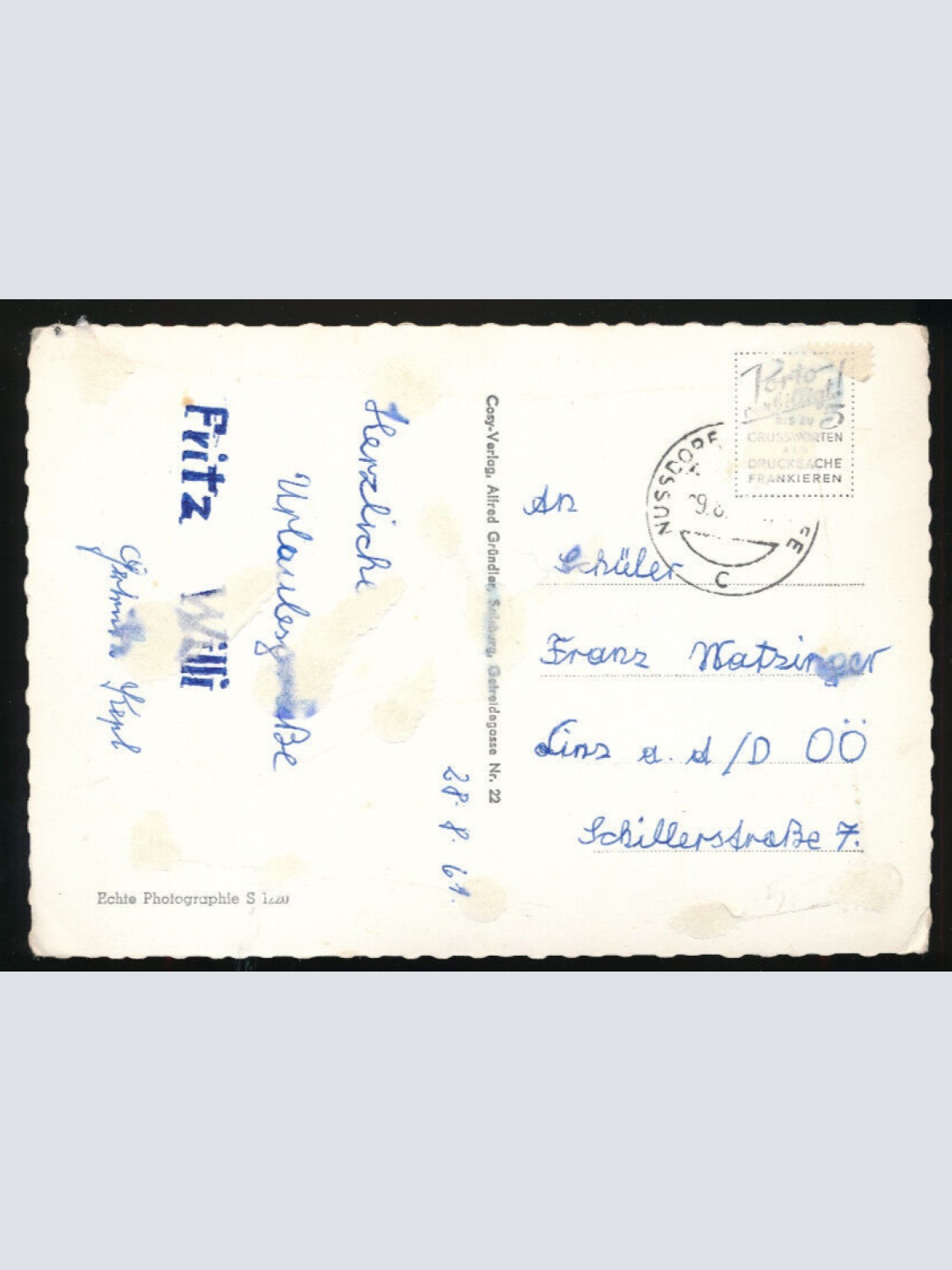 AK Merhrbildkarte der Attersee Oberösterreich (3673)