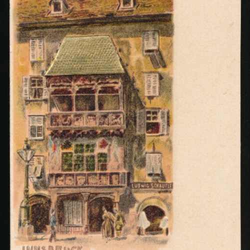 Präge - Karte gruss aus Innsbruck Tirol (3663)