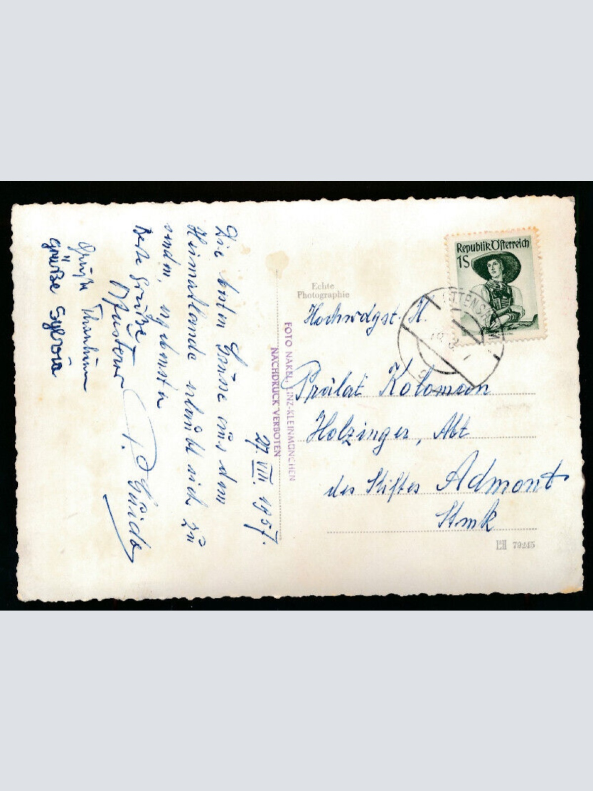 AK aus Linz Pöstlingberg Fliegeraufnahme Nr.1030 Oberösterreich (3685)