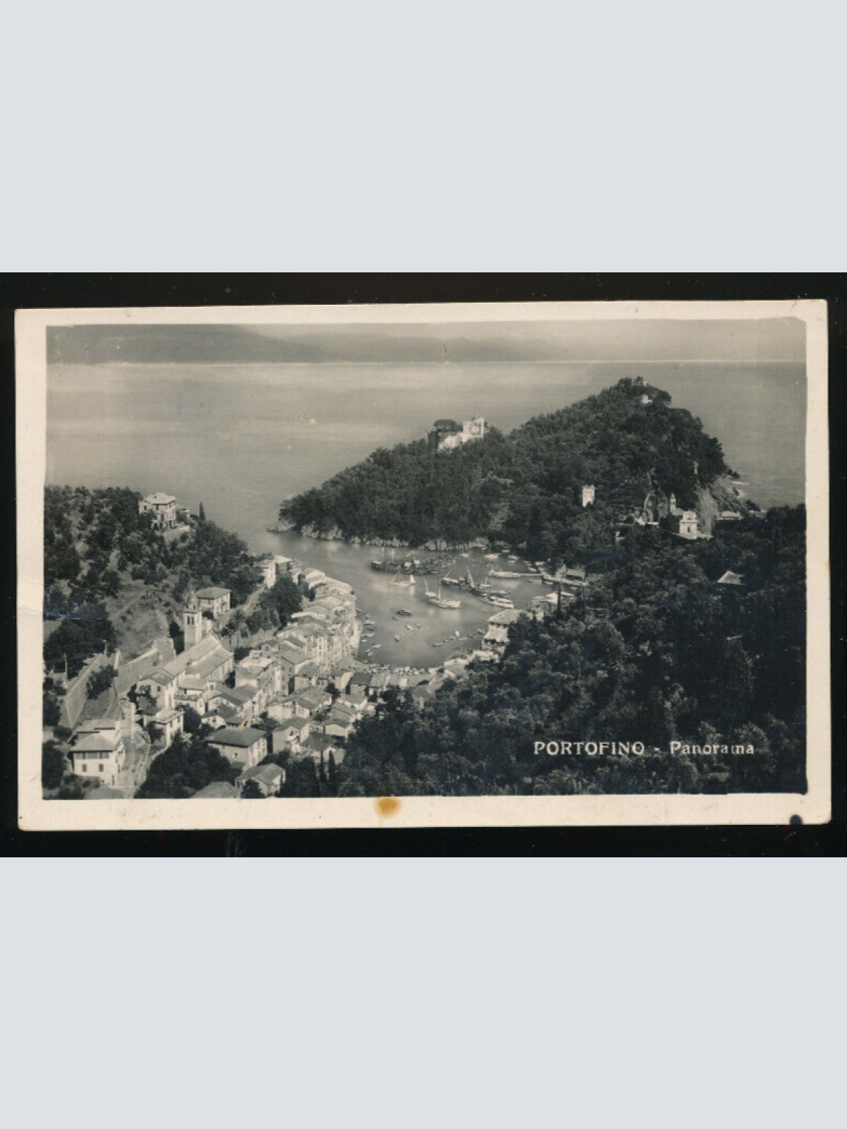 AK aus Portofino mit Blick in die Bucht Italien (3822)