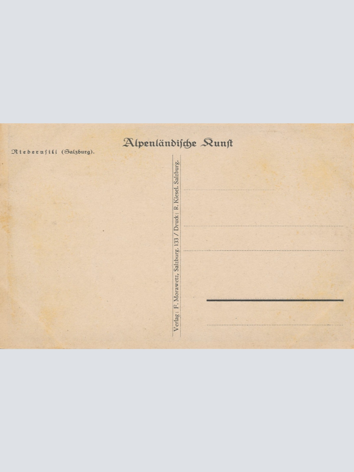 AK, Niedernsill, Salzburg, Österreich (S234)