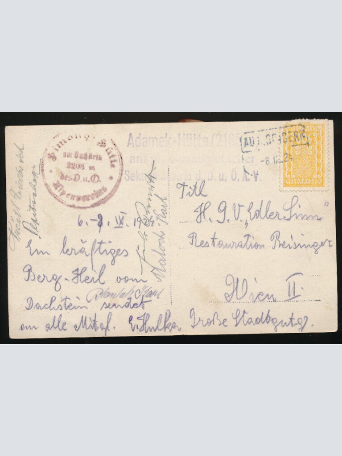 AK aus Schladmin mit Dachstein Steiermark (3826)