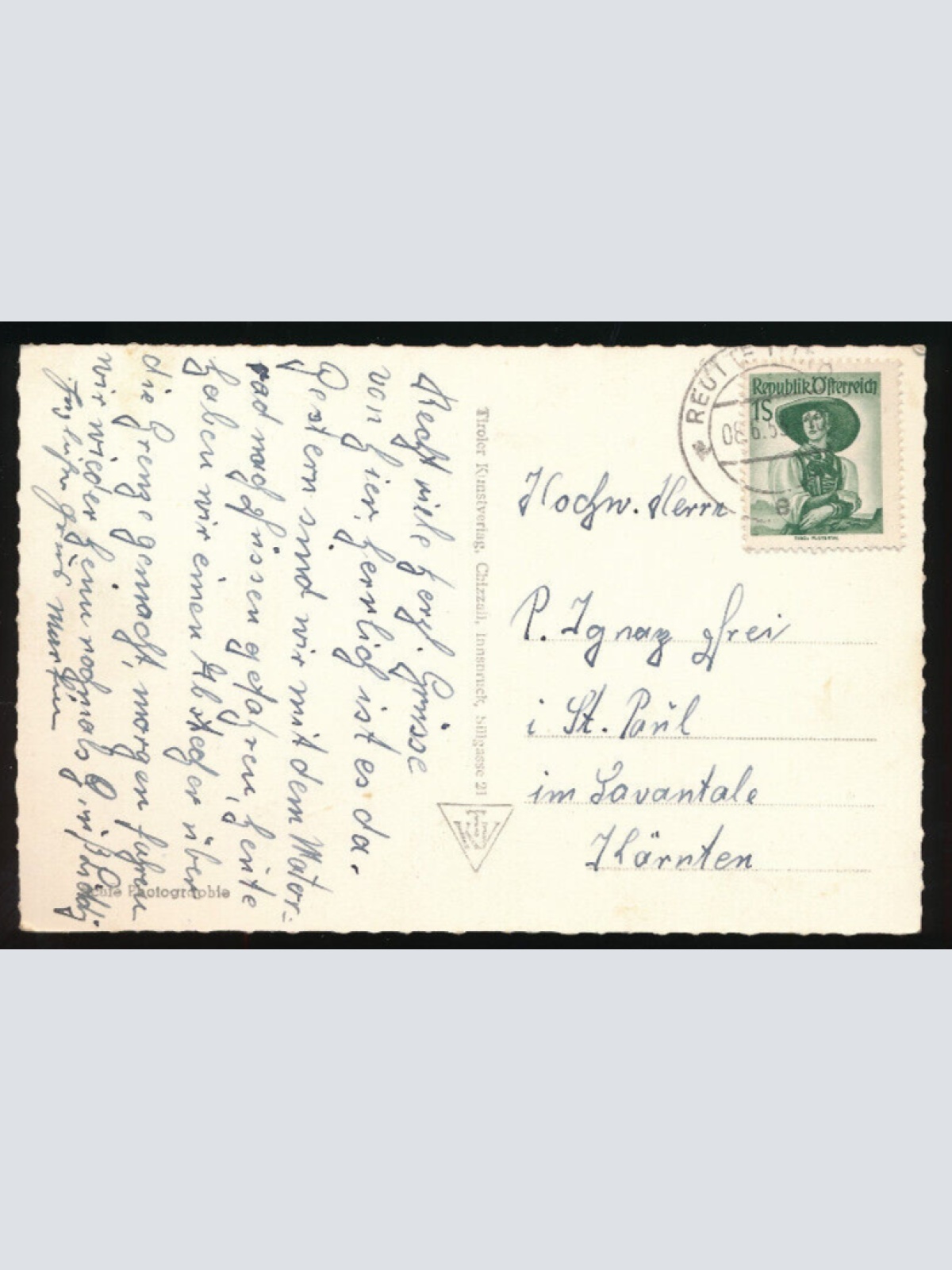 AK aus Reutte in Tirol (3871)