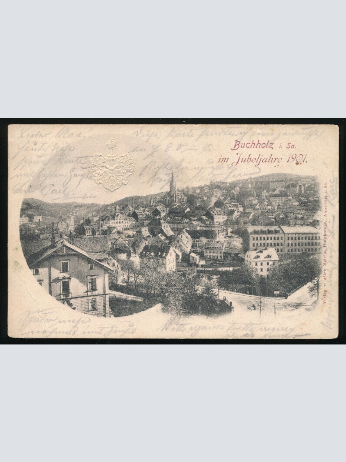 AK aus Buchholz Sachsen im Jubeljahre 1901 (3395)