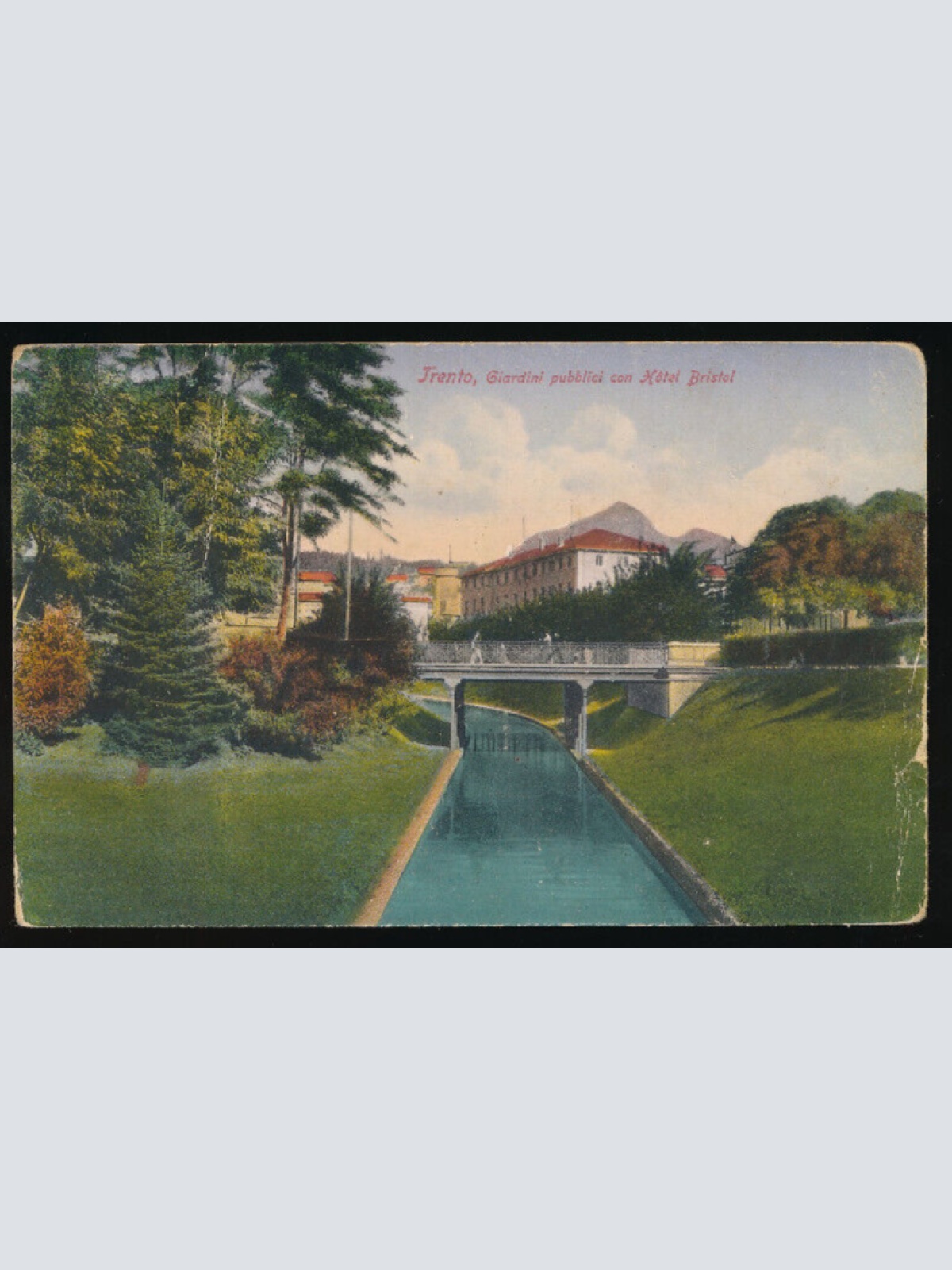 AK aus Trento - Trient mit Hotel Bristol Italien (3854)