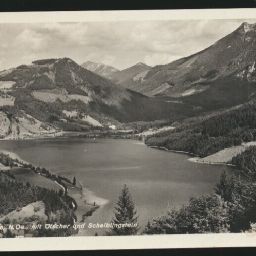 AK aus Lunz am See mit Ötscher und Scheiblingstein Niederösterreich (3809)