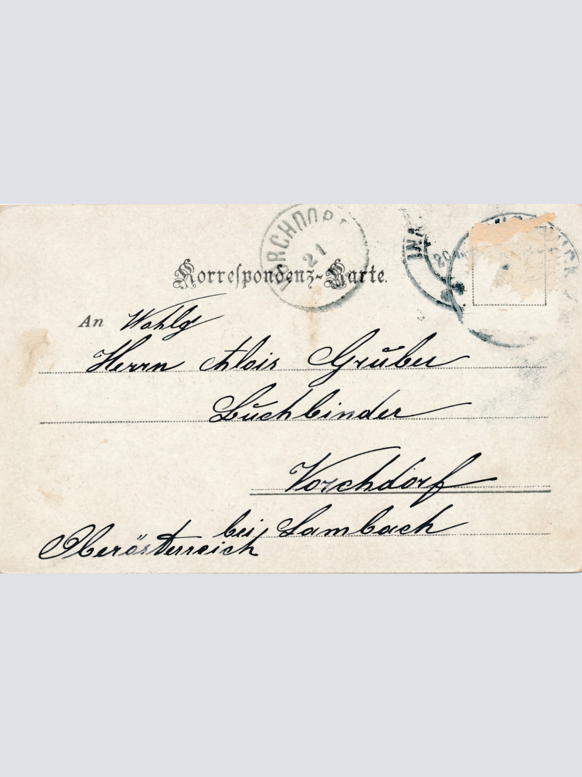 AK, Grad aus dem Breinösl, Innsbruck, Tirol (S221)