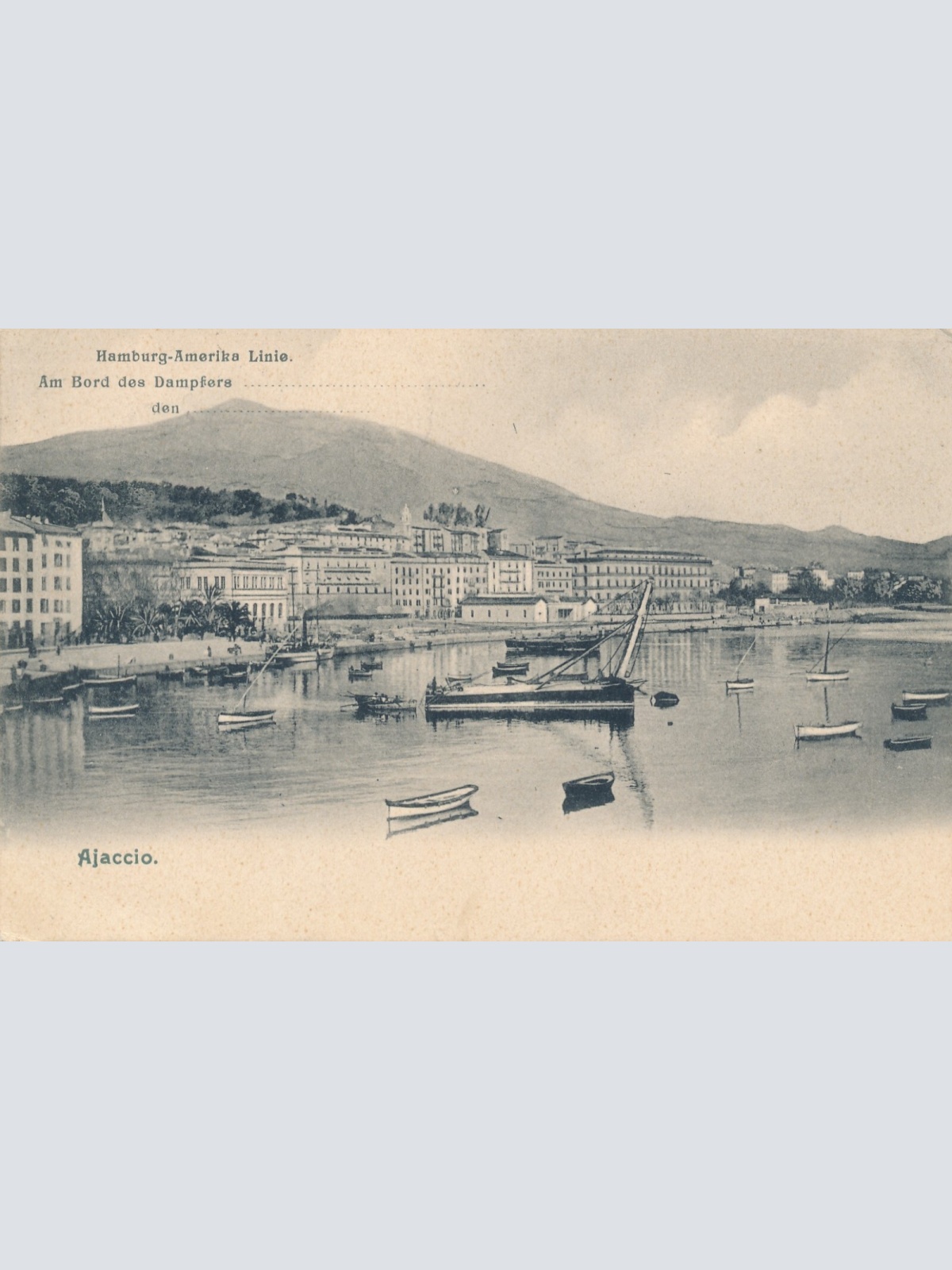 AK, Ajaccio, Hamburg - Amerika Linie, Frankreich (S209)