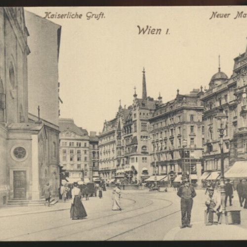AK aus Wien Neuer Markt Kaiserliche Gruft Wien (3819)