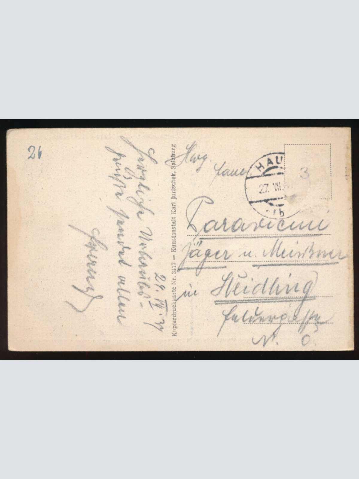 AK aus Hallstatt mit Kalvarienberg Oberösterreich (3929)