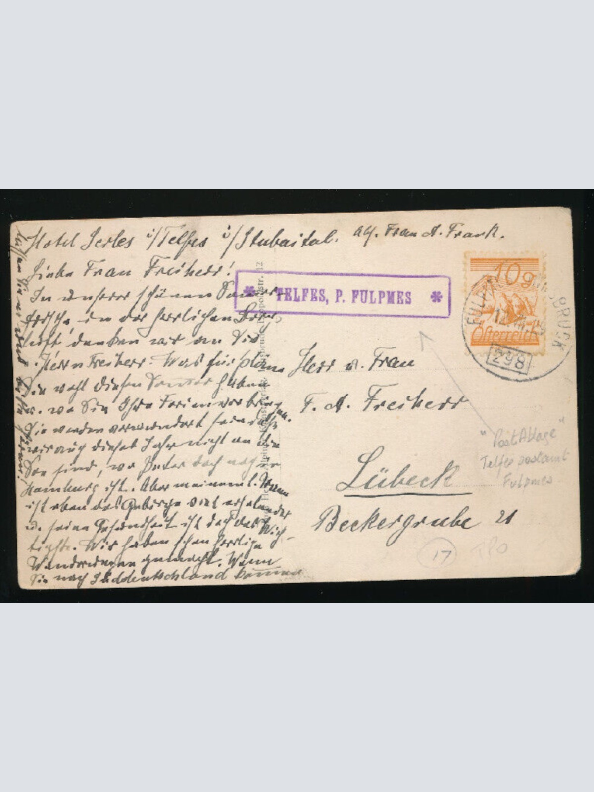 AK aus Telfes in Tirol (3930)