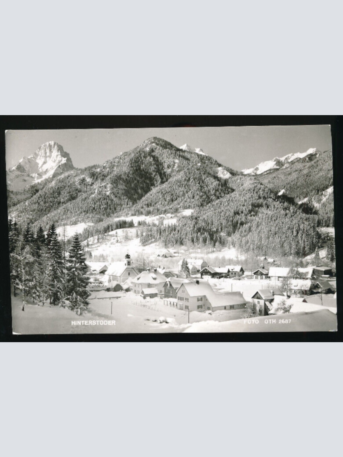 AK aus Hinterstoder Winterkarte Oberösterreich (3938)