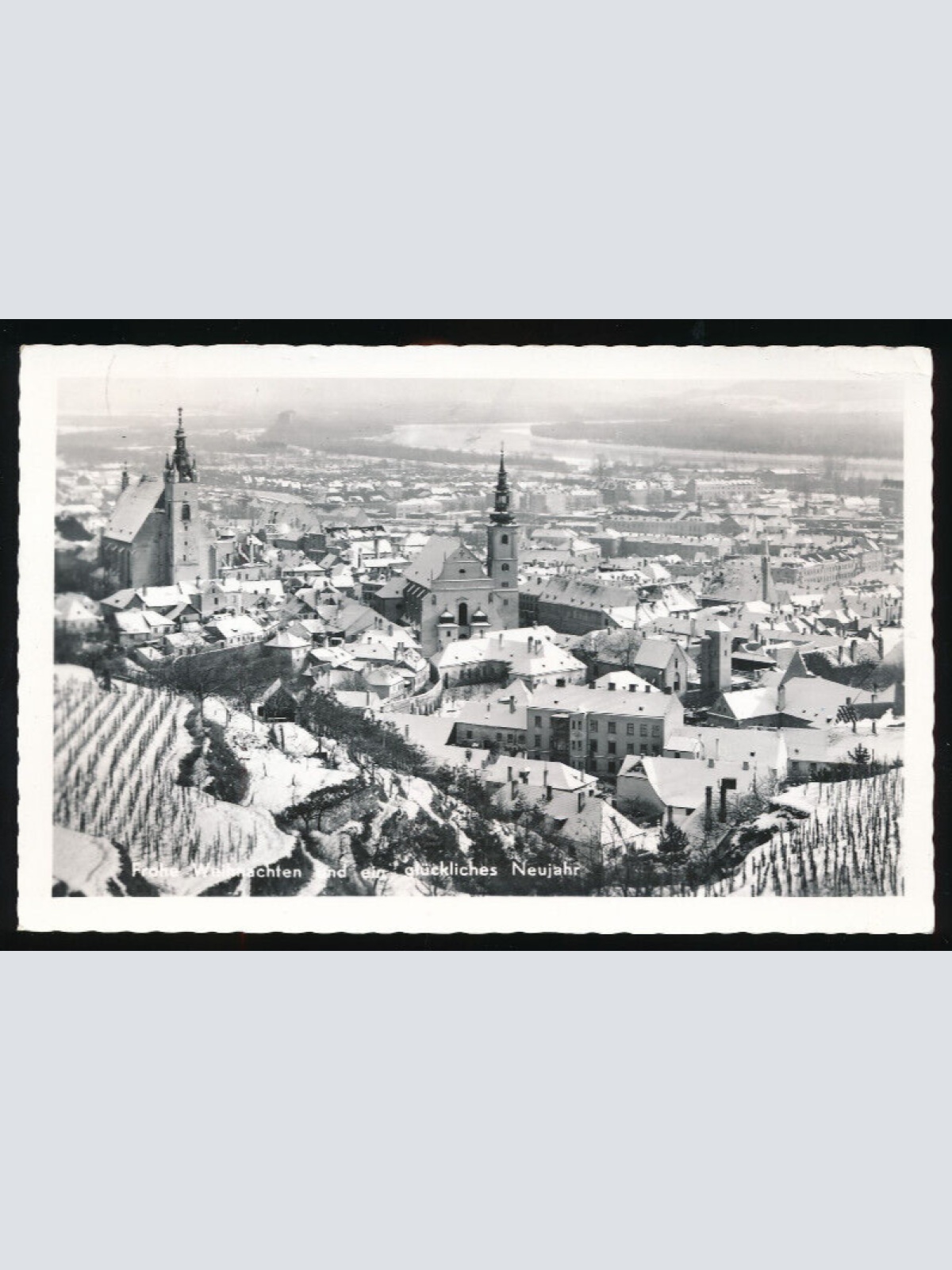 AK Frohe Weihanchten Winterkarte Niederösterreich (3976)