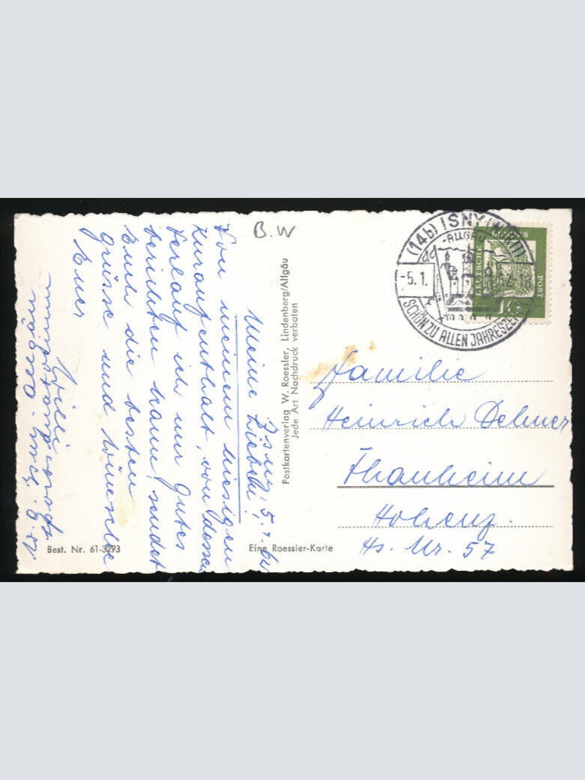 AK aus Isny im Allgäu Baden Württemberg (3959)