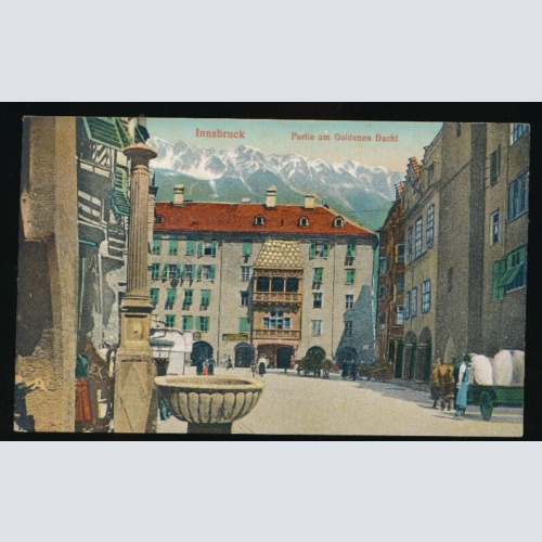 AK aus Innsbruck mit Prägnierten Goldenen Dachl Tirol (3966)