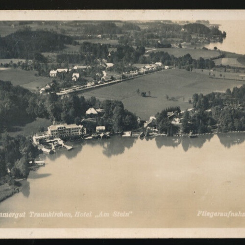 AK aus Traunkirchen mit Hotel am stein Oberösterreich (3922)