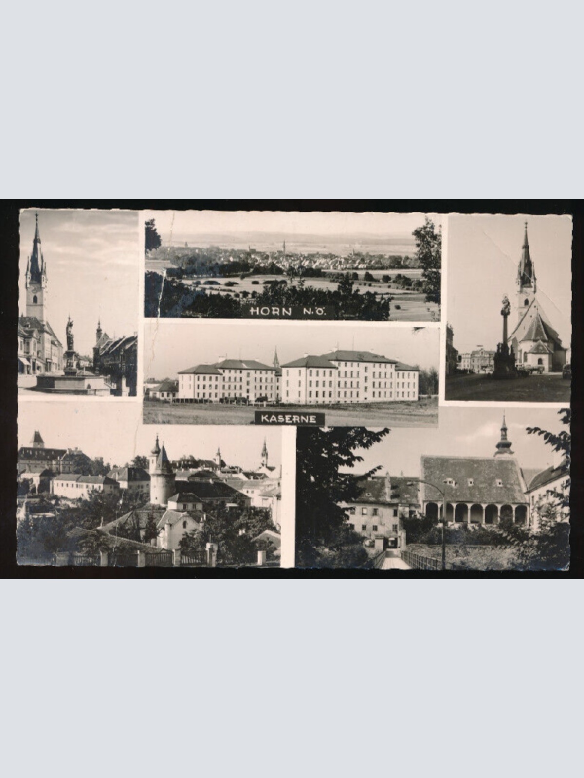 AK aus Horn Mehrbildkarte mit Kaserne Niederösterreich (3909)