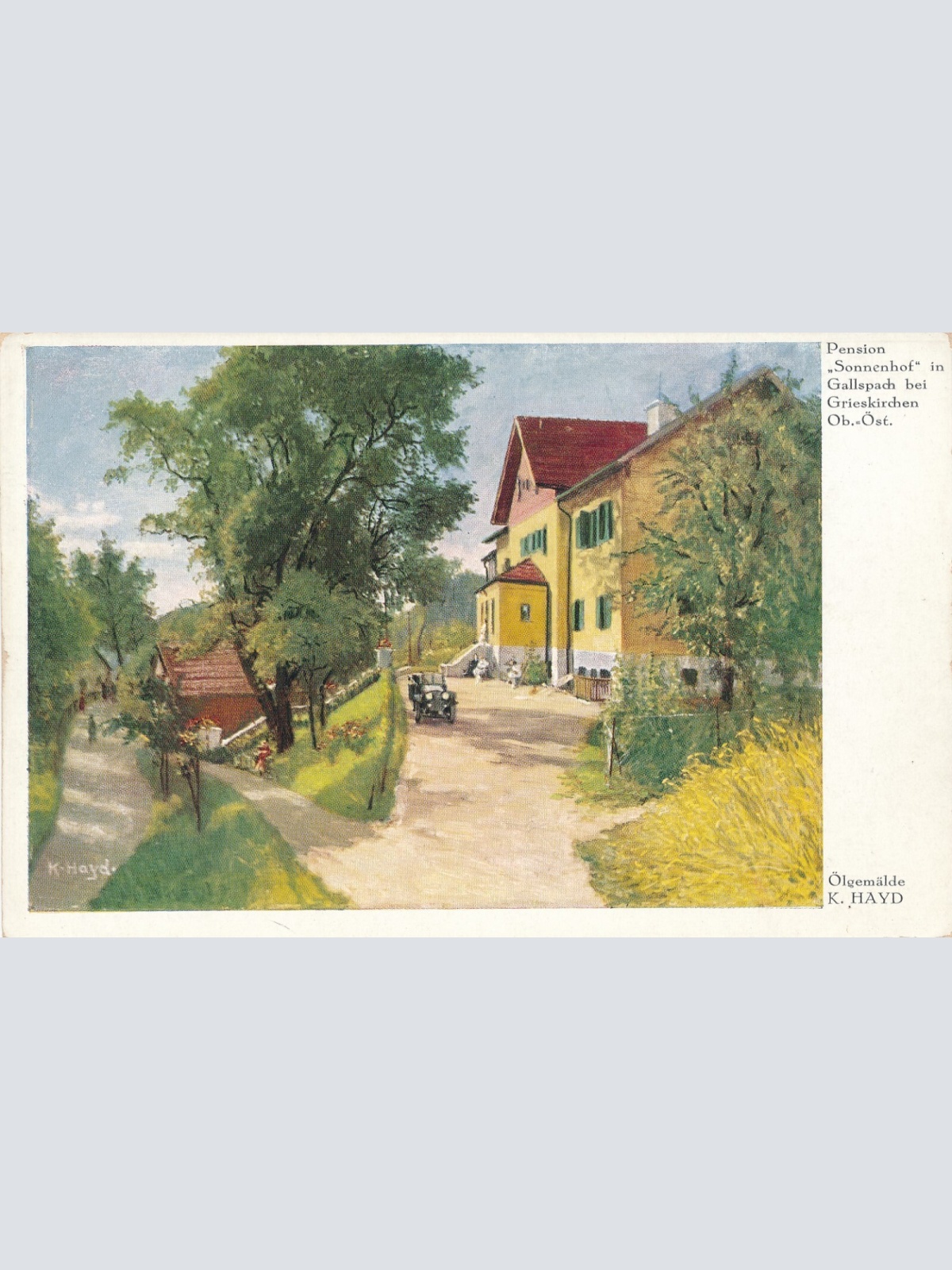 AK, Pension Sonnenhof in Gallspach bei Grieskirchen, Oberösterreich  (S223)