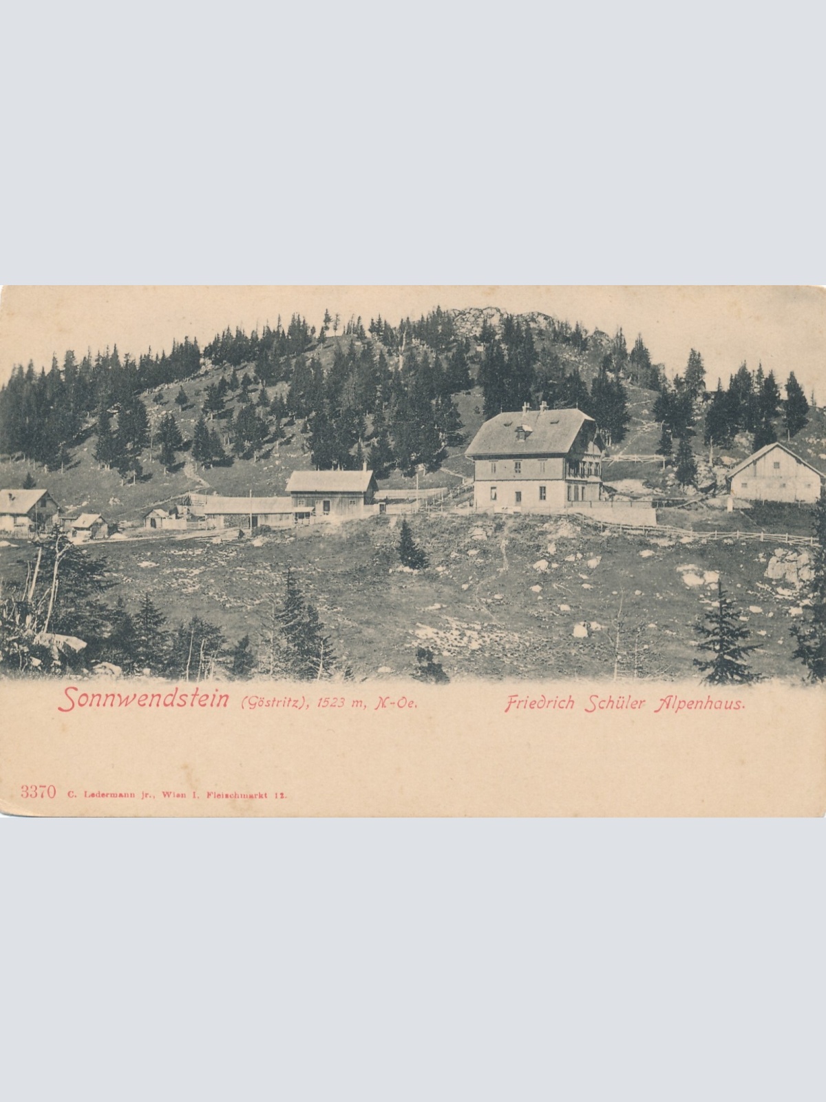 AK, Sonnwendstein, Friedrich Schüler Alpenhaus, Niederösterreich (S410)