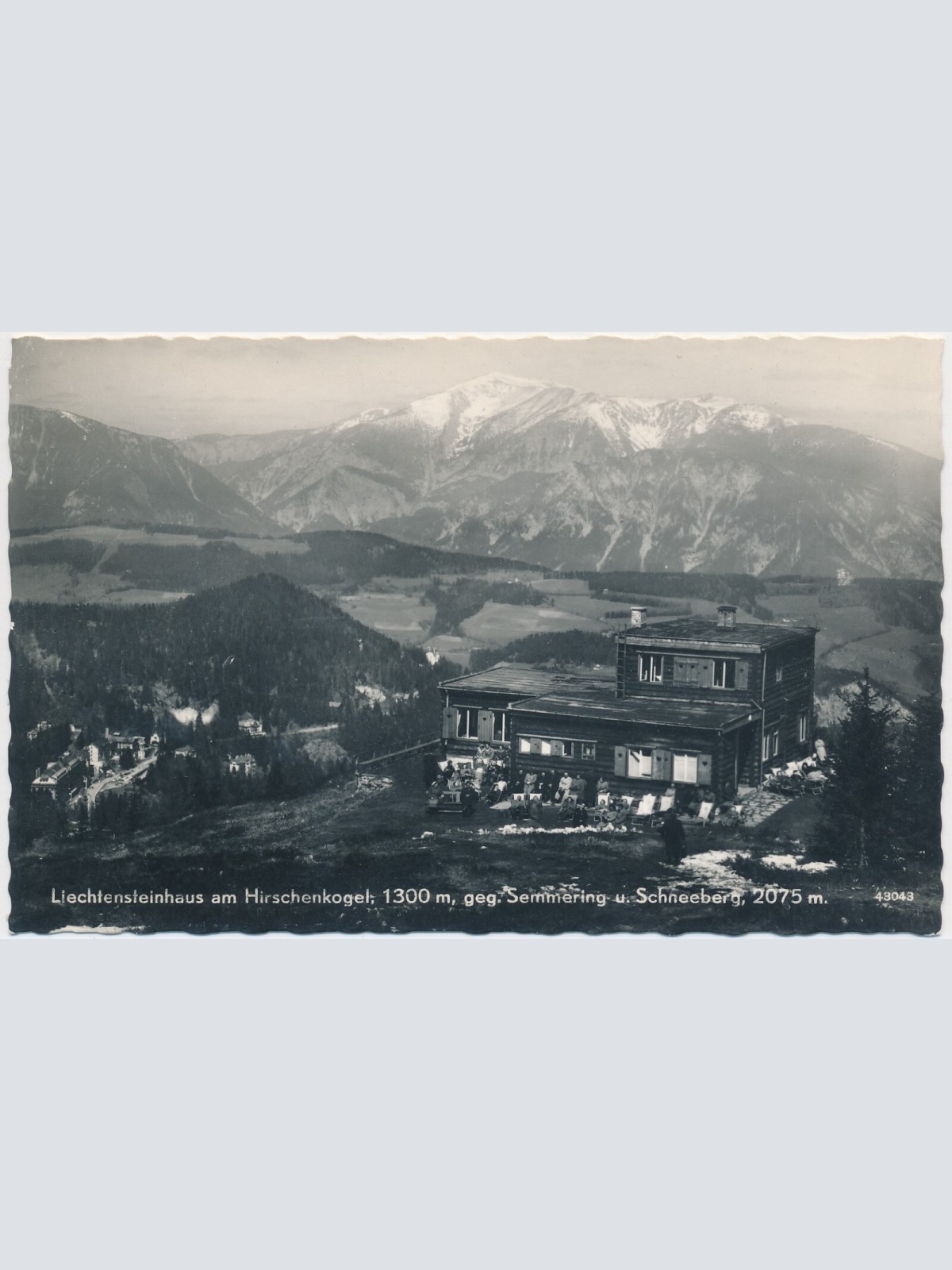 AK, Liechtensteinhaus am Hirschenkogel, Semmering, Niederösterreich (S415)