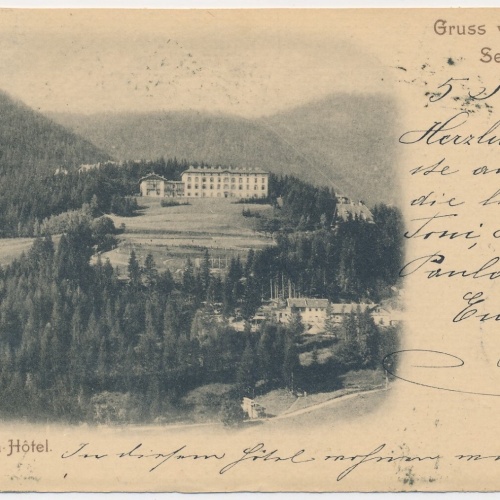 AK, Gruß vom Semmering, Südbahn Hotel, Niederösterreich (S405)