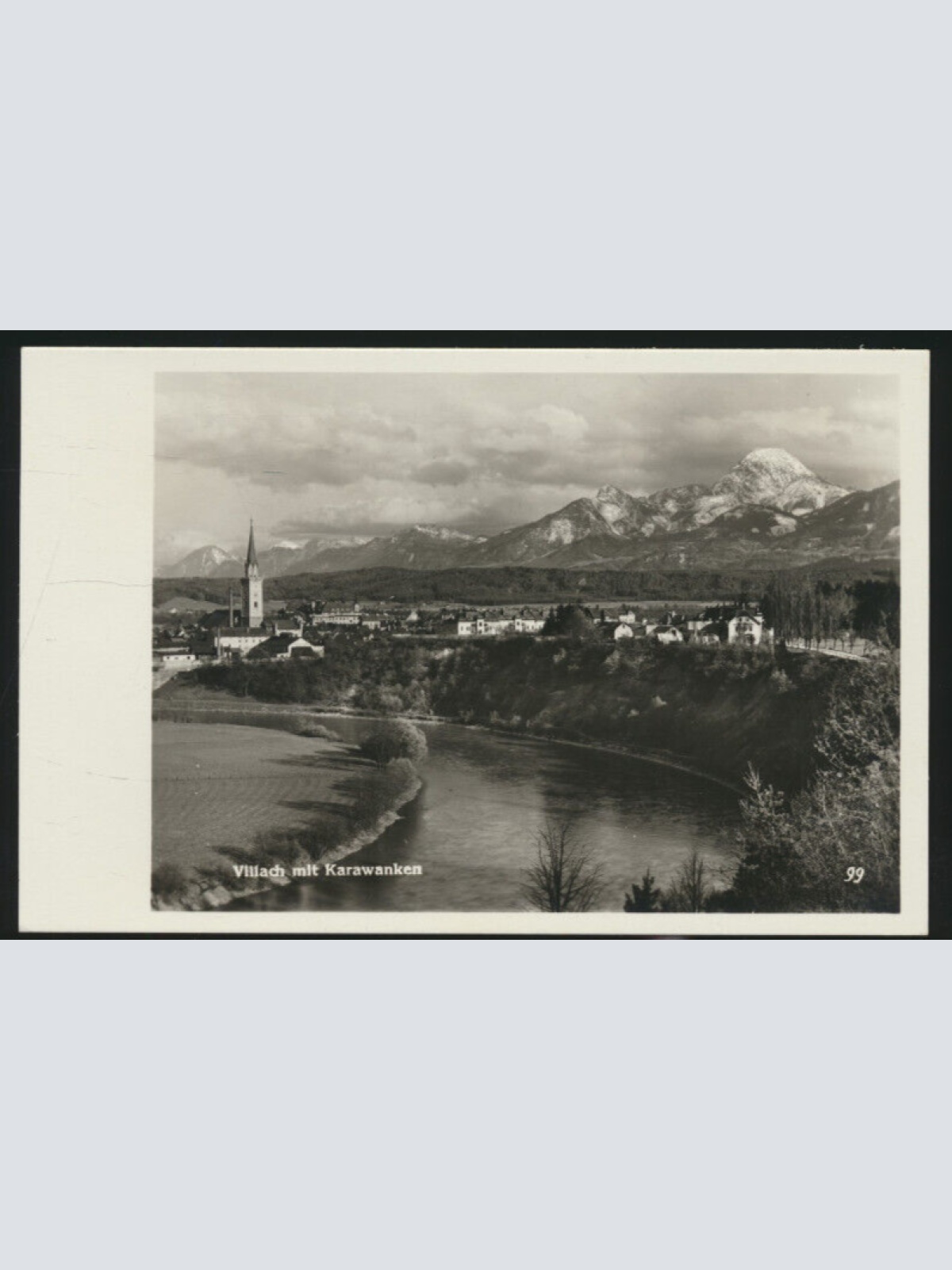 AK aus Villach mit Karawanken Kärnten (4298)