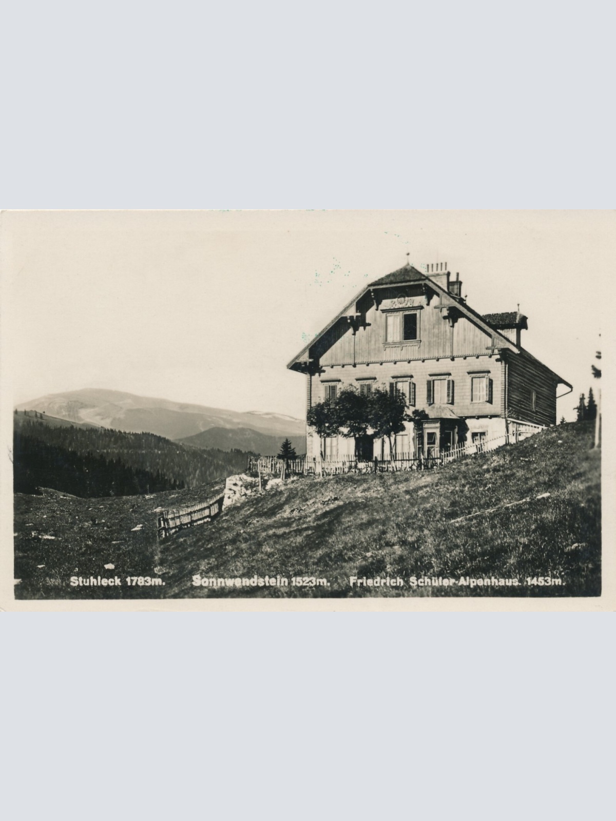 AK Stuhleck, Sonnwendstein, Friedrich Schüler-Alpenhaus, Niederösterreich (S399)