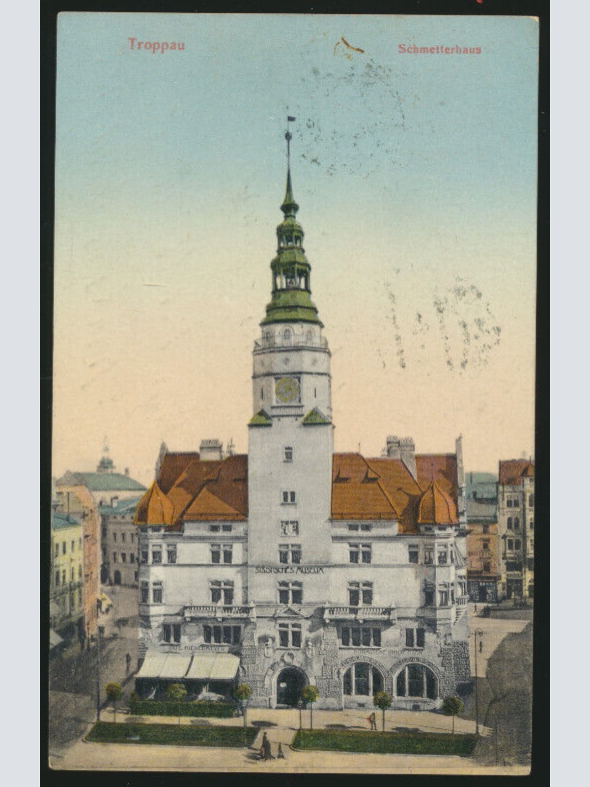 AK aus Troppau - Opava mit Schmetterhaus Tschechoslowakei (3781)