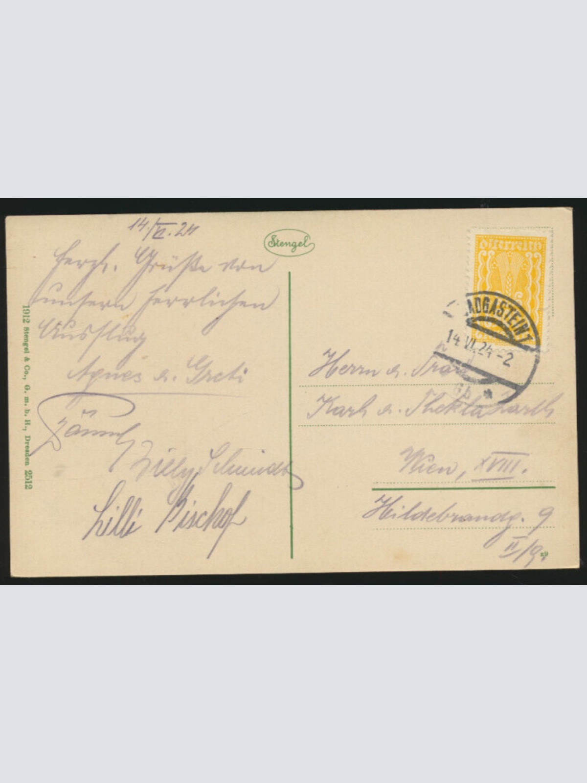 AK aus Badgastein Unterer Wasserfall Salzburg (3737)